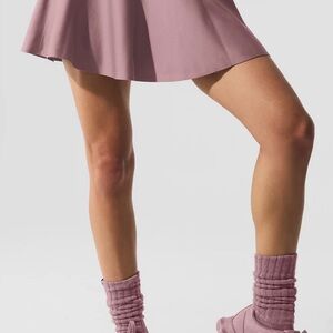 Alo Down The Line Tennis Skirt Smokey Quartz Airlift sz S